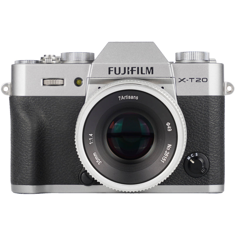 7artisans Photoelectric 35mm f/1.4 Lens for FUJIFILM X (Silver)