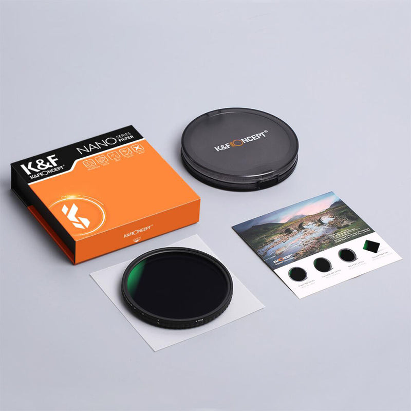 K&F Concept 62mm Variable ND32-ND512 Filter (5 to 9-Stops)