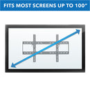 Mount-It! Tilting Wall Mount for 37 to 100" TVs
