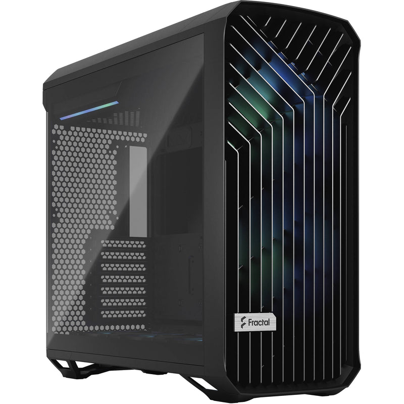 Fractal Design Torrent Mid-Tower Case with Light Tinted Tempered Glass Side Panel and RGB Fans (Black)