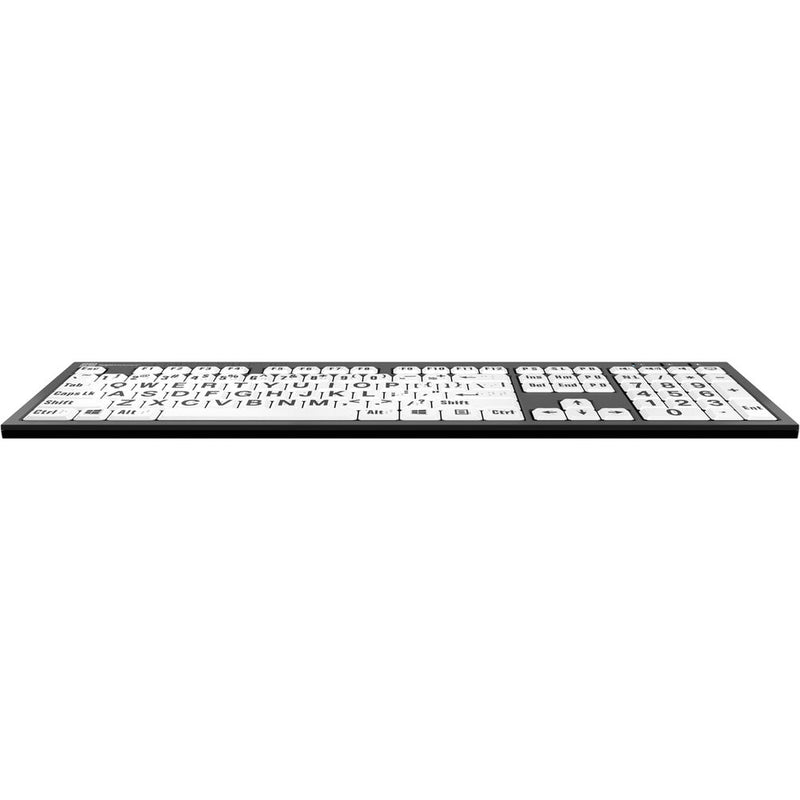 Logickeyboard Nero Braille and Large-Print Keyboard (Windows, White, English)