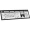 Logickeyboard Nero Braille and Large-Print Keyboard (Windows, White, English)