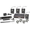 Galaxy Audio AS-1200 Band Pack Wireless In-Ear Monitor System with 4 Receivers & EB4 Earbuds (P4: 470 to 494 MHz)