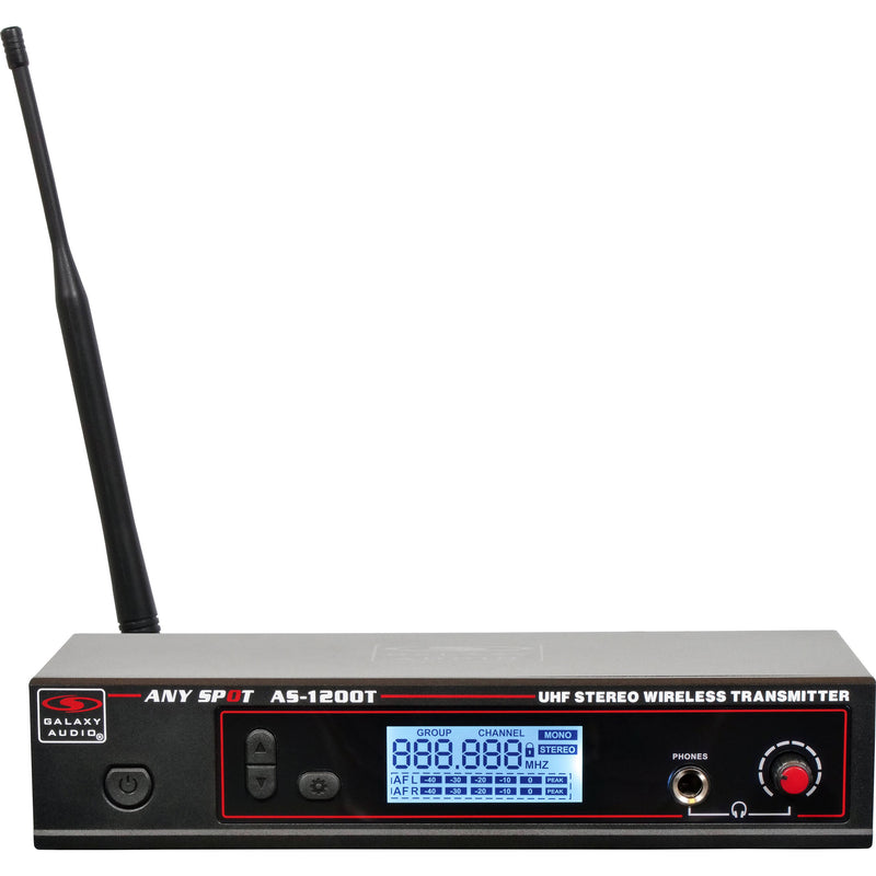 Galaxy Audio AS-1200 Band Pack Wireless In-Ear Monitor System with 4 Receivers & EB4 Earbuds (P4: 470 to 494 MHz)