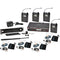 Galaxy Audio AS-1200 Band Pack Wireless In-Ear Monitor System with 4 Receivers & EB6 Earbuds (D: 584 to 607 MHz)