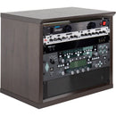 Gator Frameworks Elite Series Furniture Desktop 8 RU Studio Rack (Dark Walnut Brown)