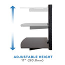 Mount-It! Floating Wall-Mounted Dual Shelf Stand