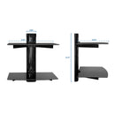 Mount-It! Floating Wall-Mounted Dual Shelf Stand