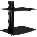 Mount-It! Floating Wall-Mounted Dual Shelf Stand