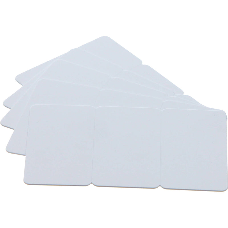 Evolis PVC Blank 3TAG Cards for ID Card Printers (100-Pack, 30 mil, White)