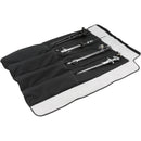 MultiCart StandWrap 4-Pocket Roll Up Accessory Bag (Black, Large)