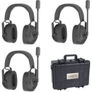 CAME-TV Kuminik8 Full-Duplex Wireless DECT Intercom System with 3 Dual-Ear Headsets (1.78 to 1.93 GHz, US)
