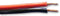 PRO POWER HTC5057-1 Multicore Unscreened Cable, Speaker, Black, Red, 2 Core, 0.5 mm&sup2;, 328 ft, 100 m