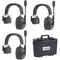 CAME-TV Kuminik8 Full-Duplex Wireless DECT Intercom System with 3 Single-Ear Headsets (1.78 to 1.93 GHz, US)