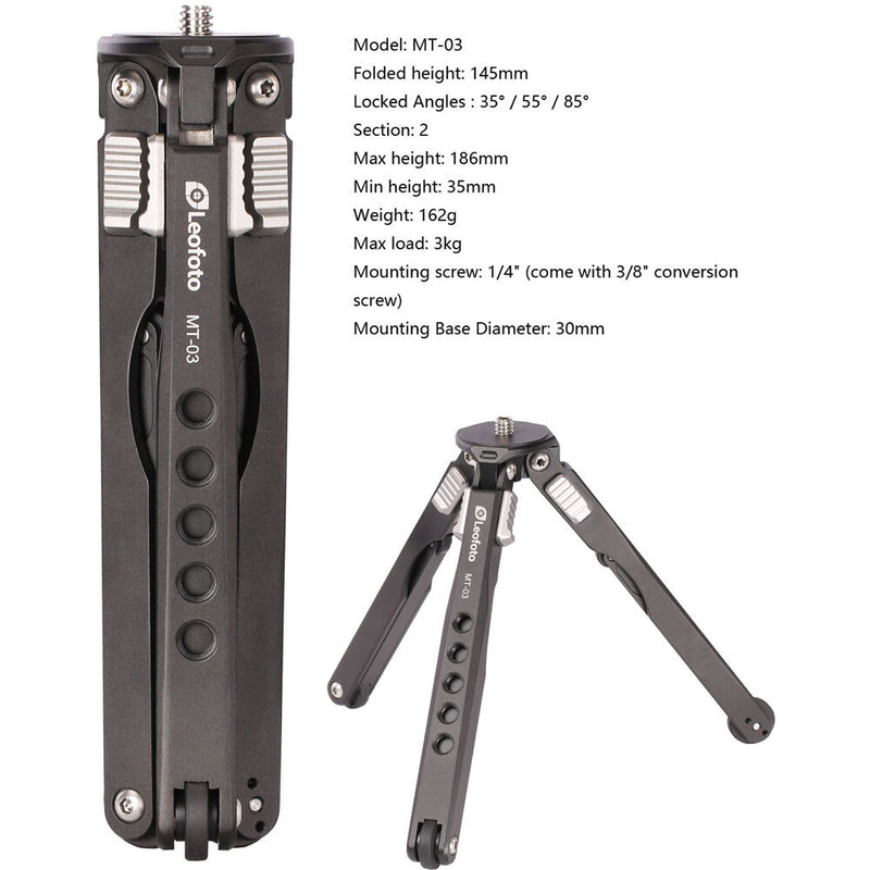 Leofoto MT-03 Spider Table Tripod