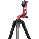 ProMediaGear GKJr. Katana Pro Aluminum Gimbal Head with Side Mount Clamp (Red)
