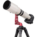 ProMediaGear GKJr. Katana Pro Aluminum Gimbal Head with Side Mount Clamp (Red)