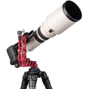 ProMediaGear GKJr. Katana Pro Aluminum Gimbal Head with Side Mount Clamp (Red)