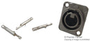 NEUTRIK NC3FD-LX-HA XLR Audio Connector, 3 Contacts, Socket, Panel Mount, Silver Plated Contacts, Metal Body