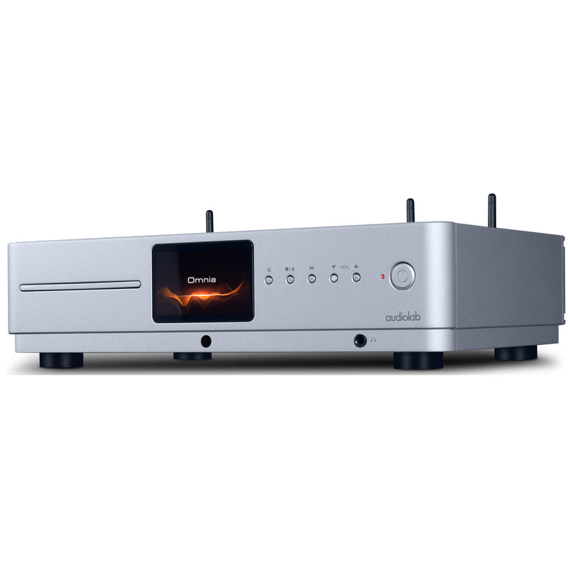 Audiolab Omnia Stereo 100W Network Amplifier and CD Player (Silver)