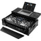 Odyssey Black Label Glide-Style Flight Case for RANE ONE with 1 RU Rackspace and Wheels (All Black)