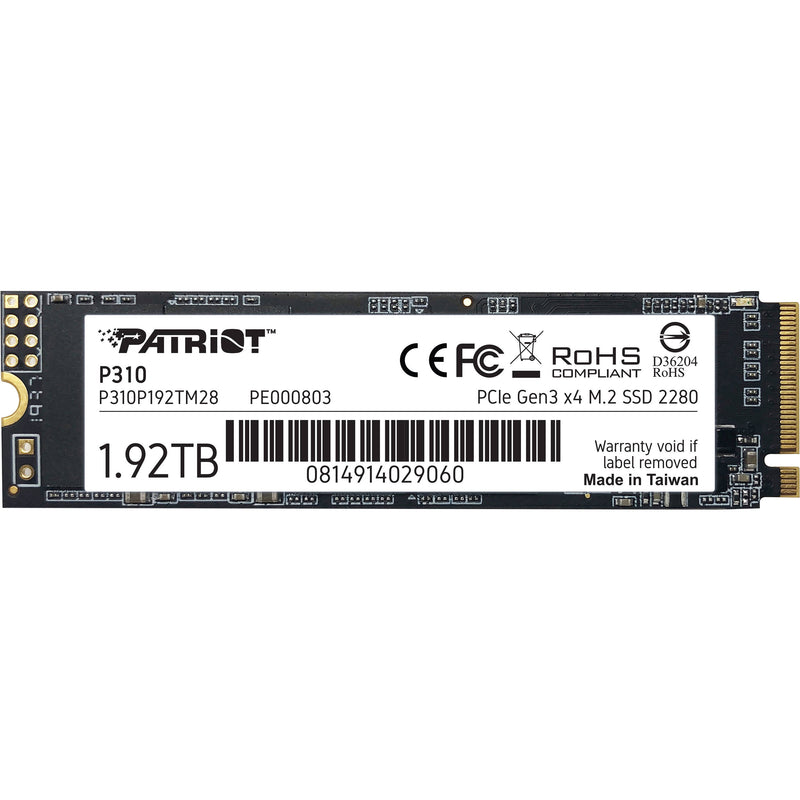 Patriot P310 1.92TB 2280 M.2 PCIe 3.0 NVMe SSD