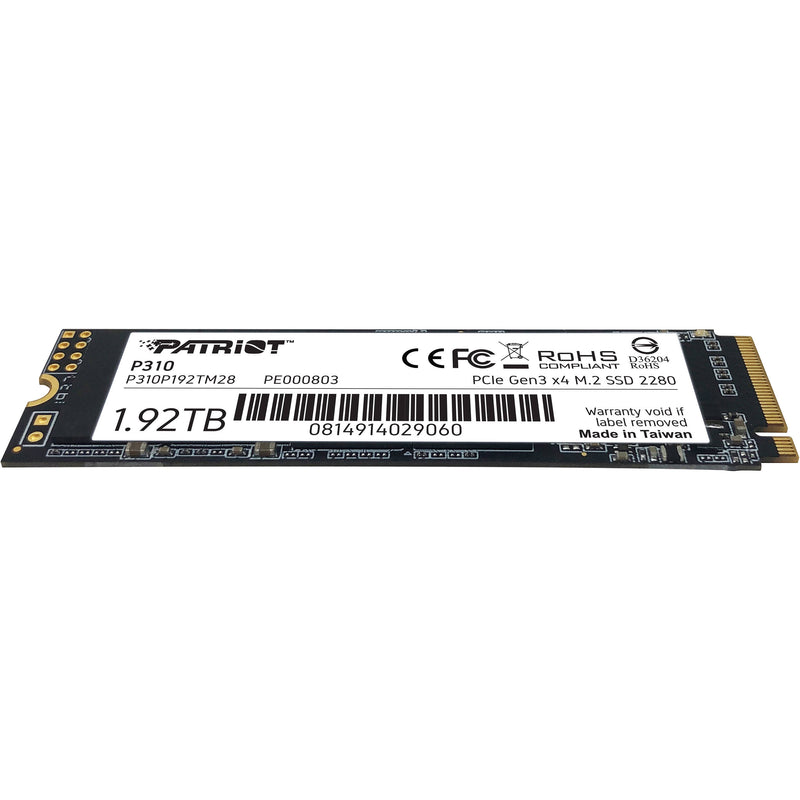Patriot P310 1.92TB 2280 M.2 PCIe 3.0 NVMe SSD