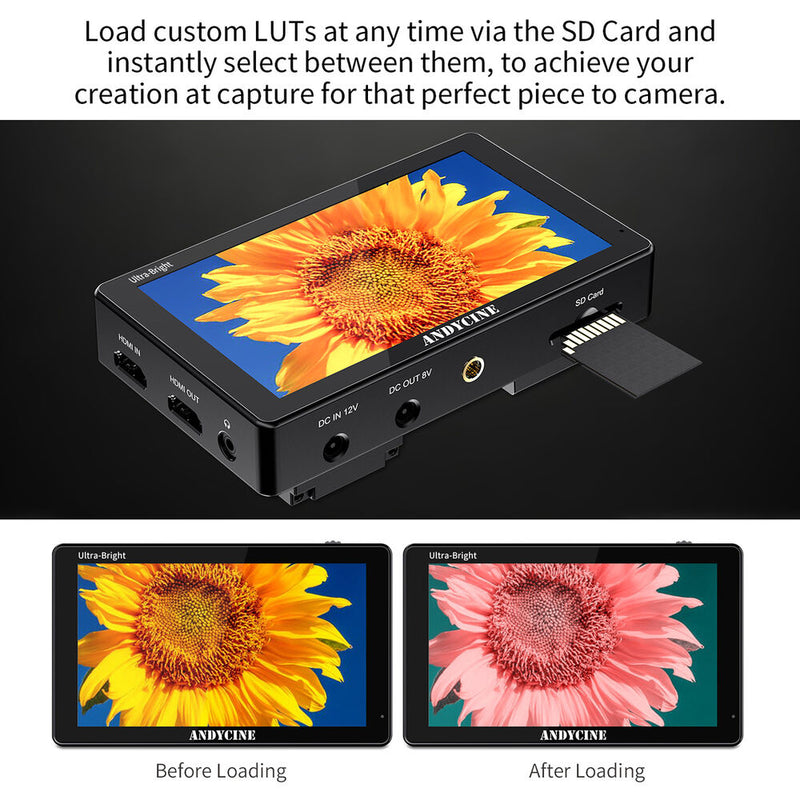 ANDYCINE C5 5.5" Daylight-Viewable Touchscreen On-Camera Monitor