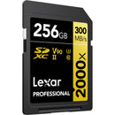 Lexar 256GB Professional 2000x UHS-II SDXC Memory Card