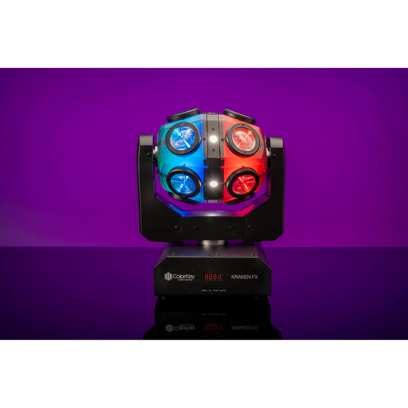 ColorKey Kraken FX Quad-Color LED Rotating Sphere Lighting Effect