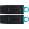 Kingston 64GB DataTraveler Exodia Flash Drive (2-Pack, Blue)