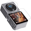 TELESIN Dual-Screen Combo Tempered Glass Protector Set for DJI Action 2 (2 x Lens Protectors, 4 x Screen Protectors)