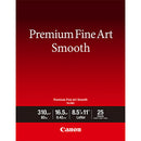 Canon Premium Fine Art Smooth Photo Paper (8.5 x 11", 25 Sheets)
