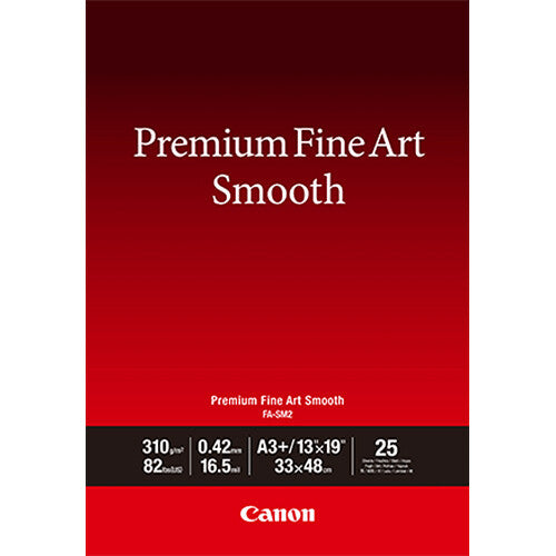 Canon Premium Fine Art Smooth Photo Paper (13 x 19", 25 Sheets)