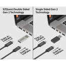 EZQuest Superspeed Gen 2 Double Sided USB-C Female to USB Type-A Male Mini Adapter