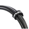 Camplex Hook-and-Loop Cable Wraps (Black with White Logo, 100-Pack)