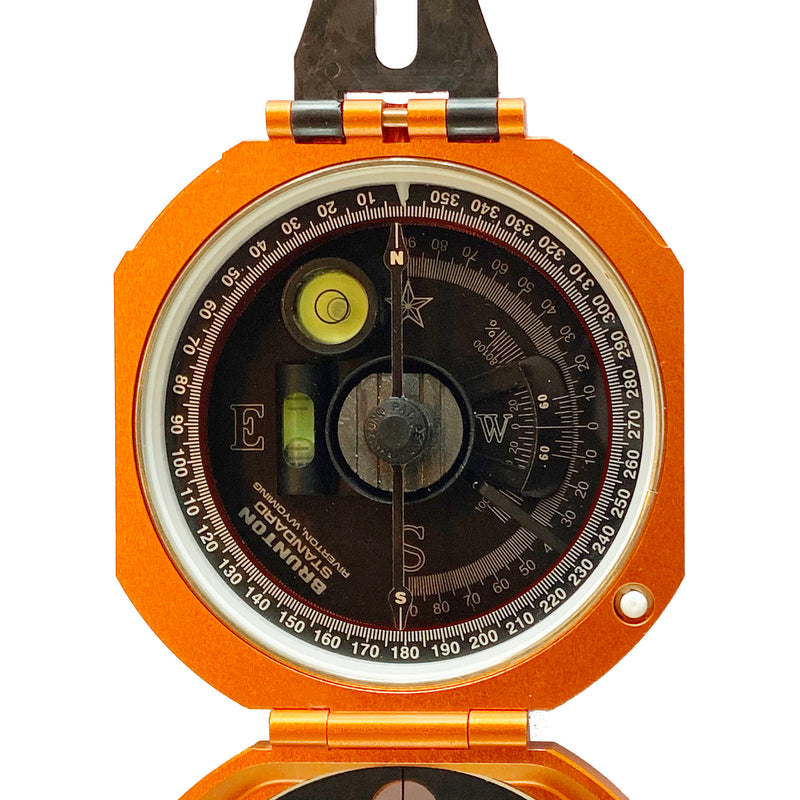 Brunton Standard Transit Compass (Azimuth 0-360, Orange)