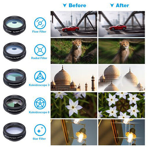 Apexel 10-in-1 Smartphone Lens Kit