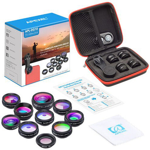 Apexel 10-in-1 Smartphone Lens Kit