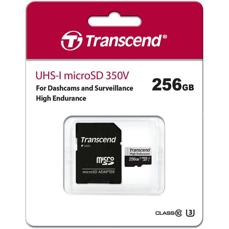 Transcend 256GB High Endurance 350V UHS-I microSDXC Memory Card
