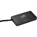 Bullet Train USB 3.1 Gen 1 Fiber Optic Extension Cable with 4-Port Hub (49.2')