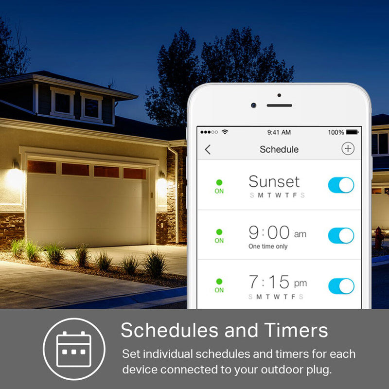 TP-Link KP405 Kasa Smart Wi-Fi Outdoor Plug-In Dimmer