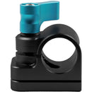 Kondor Blue 15mm Rod Clamp to Accessory Mount (Raven Black)