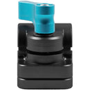 Kondor Blue 15mm Rod Clamp to Accessory Mount (Raven Black)
