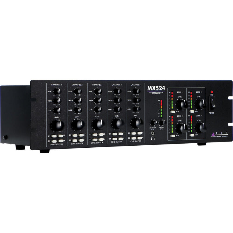 ART MX524 5-Channel 4-Zone Mic/Line Mixer4