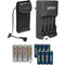 Bolt CBP-N2 Compact Battery Pack f/Nikon SB-900, SB-910 & SB-5000 Flash w/8 AA NiMH Batteries & (2) Chargers