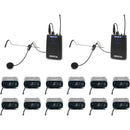 VocoPro SilentPA-IFB-12 One-Way Wireless IFB Communication System with Twelve Receivers (900 MHz)
