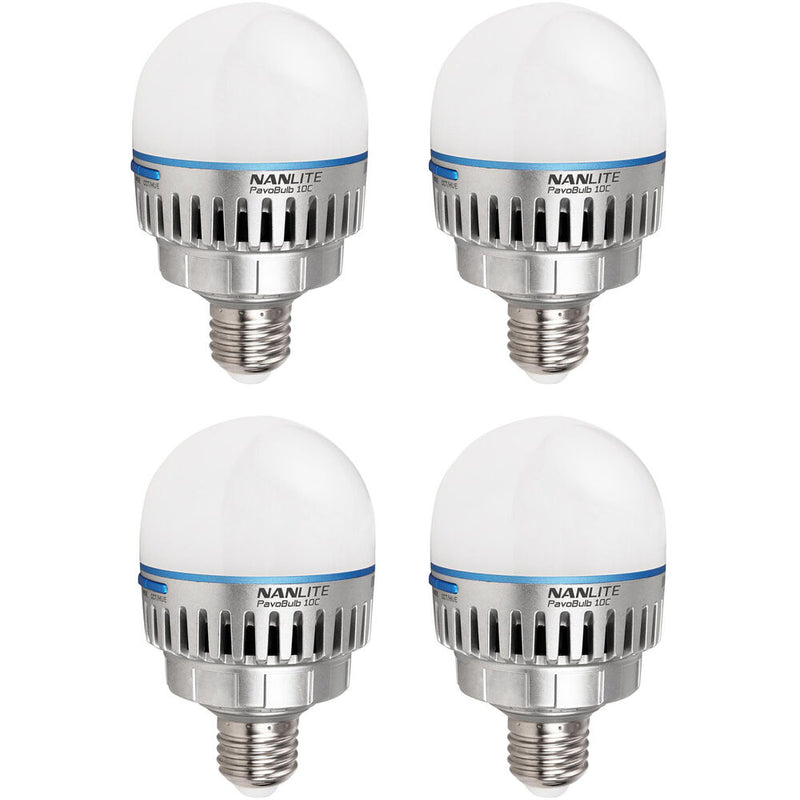 Nanlite PavoBulb 10C Bi-Color RGBWW LED Bulb&nbsp;(4-Light Kit)