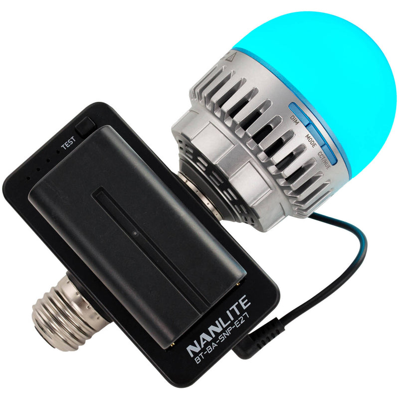 Nanlite NP-F Battery Adapter and Mount for PavoBulb 10C