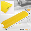 Pyle Pro Drop-Over Cable Protector Ramp (2-Pack,&nbsp;11 x 38.6")